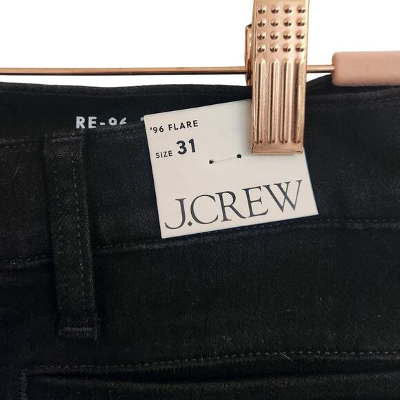 NWT J. Crew High-Rise Flare Jean Black 31 - Picture 8 of 11